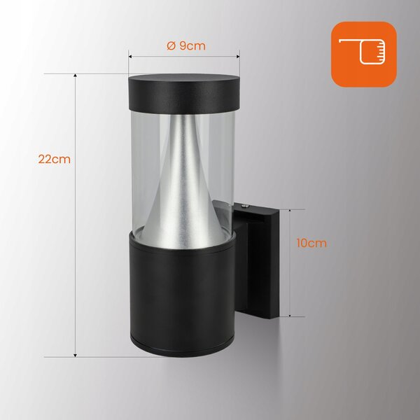 LED fasádní svítidlo 7 W, 500 lm, IP65, neutrální bílá