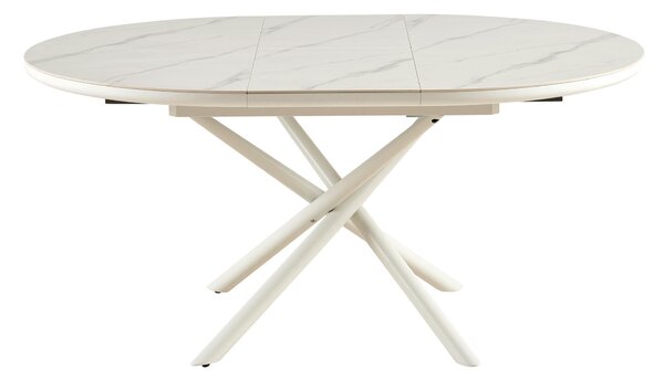 JÍDELNÍ STŮL, bílá, 120-160/120/76 cm MID.YOU - Jídelní stoly, Online Only