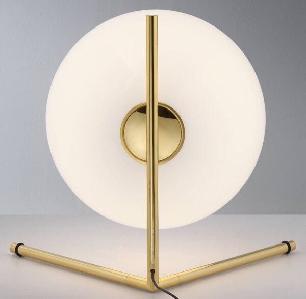 Flos F3154044 IC Lights T3 10 Anniversary, designová lampa se stmívačem, 1x205W E27, 24K zlato, Ø 45cm, výška 52,4cm