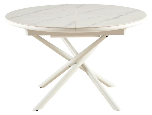 JÍDELNÍ STŮL, bílá, 120-160/120/76 cm MID.YOU - Jídelní stoly, Online Only