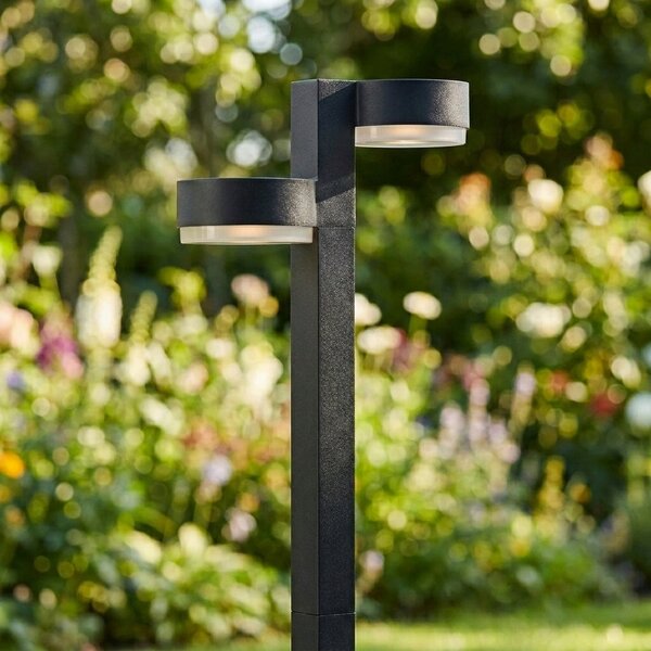 LED solární dvouramenné zápichové svítidlo, 55 cm, 100 lm, 3000 K, IP65