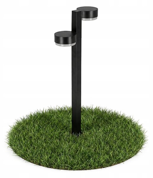 LED solární dvouramenné zápichové svítidlo, 55 cm, 100 lm, 3000 K, IP65