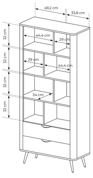 Obývací stěna VERIS B | 3 díly | 478 cm | dub dunin