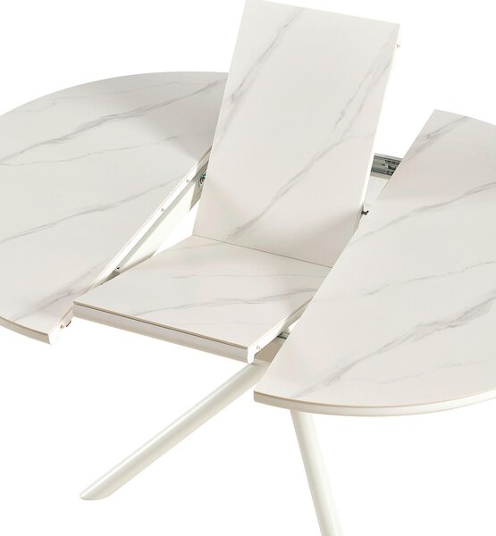 JÍDELNÍ STŮL, bílá, 120-160/120/76 cm MID.YOU - Jídelní stoly, Online Only