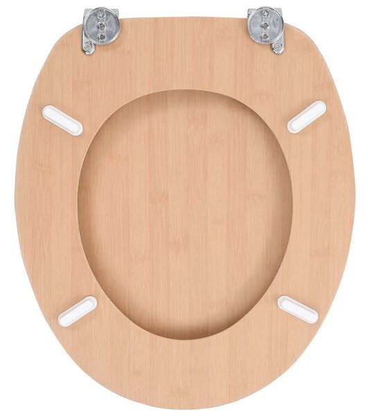 WC sedátko 2 ks s víky MDF motiv bambusu 276995