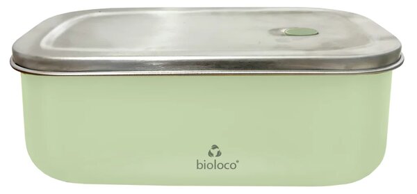 Chic.mic Nerezový svačinový box Bioloco Barva: Světle zelený