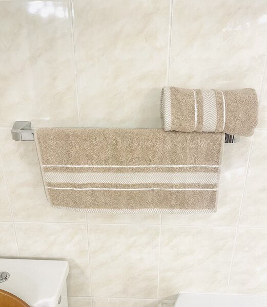 Froté ručník deluxe Maroko hnědý 50x90cm TiaHome