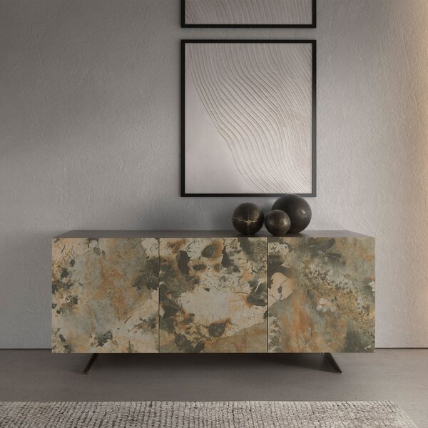 -25 % Dny MOMENTI– Hnědá lakovaná komoda Angel Cerdá No. 3270, 180 x 50 cm