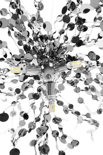 Designové závěsné svítidlo Monete Single Barva: Chrom