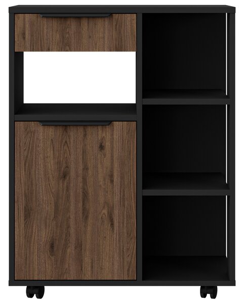 Kredenc příborník MONZA | 269 cm | sestava 3 díly | černá/ořech okapi
