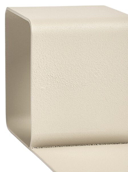 Kave Home Béžová kovová zarážka na knihy Mistra 10 cm