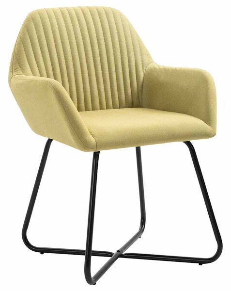 Jídelní židle 4 ks zelené textil 277104