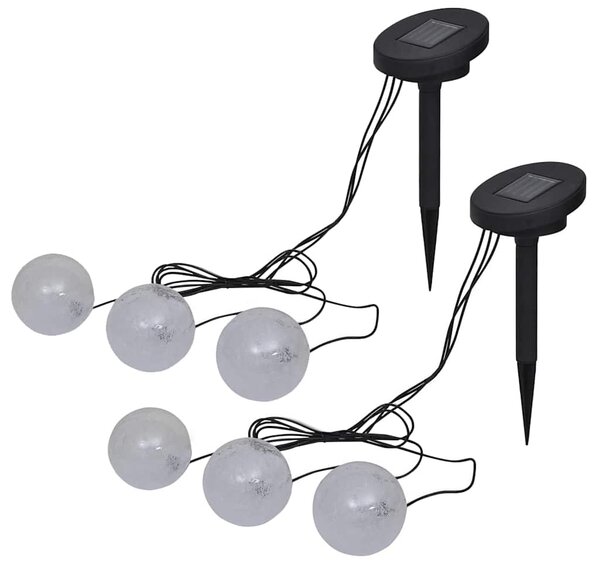 Plovoucí lampy 6 ks LED pro jezírko a bazén 277120