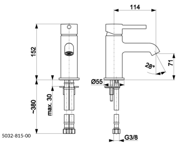 KFA Armatura 5032-815-31 - Umyvadlová baterie + výpusť MOZA 15,2 cm zlatá