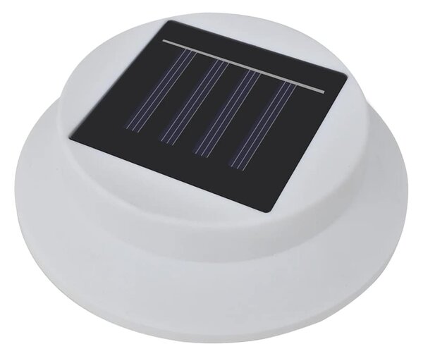 Venkovní solární lampy na plot 12 ks LED bílé 277123