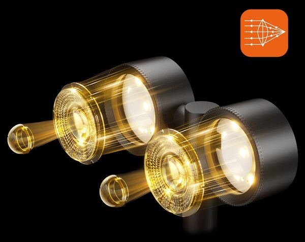 LED solární zápichové svítidlo, nastavitelné, IP65, 3000 K