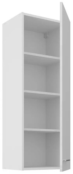 LARA wh | horní skříňka 40G-108 1F s policemi | 40 cm | UNI dvířka | VYSOKÁ | bílá lesk