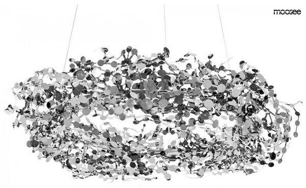 Designové závěsné svítidlo Monete ø 80cm Barva: Chrom