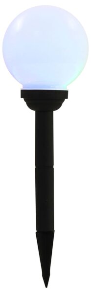 Zahradní solární lampy 8 ks LED kulovité 15 cm RGB 277125