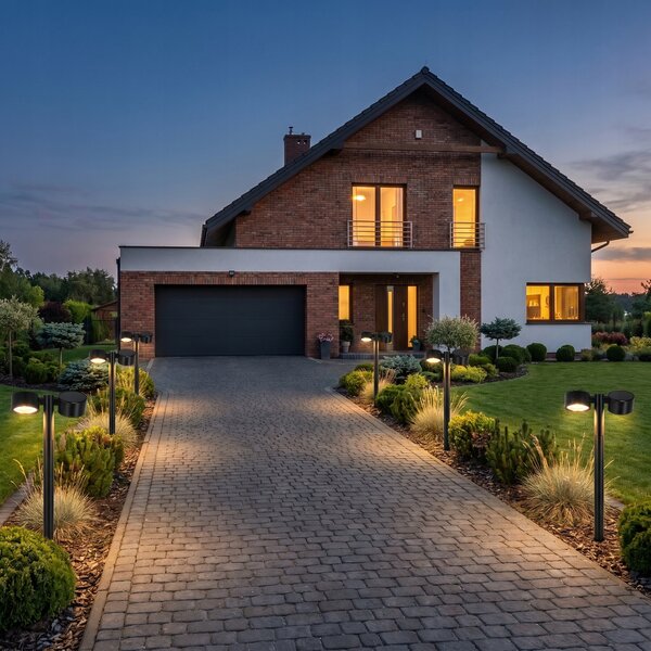LED solární zápichové svítidlo, nastavitelné, IP65, 3000 K