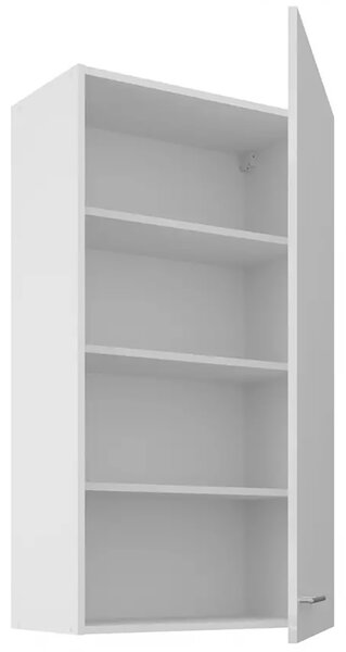 LARA wh | horní skříňka 60G-108 1F s policemi | 60 cm | UNI dvířka | EXTRA VYSOKÁ | bílá lesk