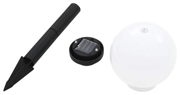 Zahradní solární lampy 6 ks LED kulovité 20 cm RGB 277126