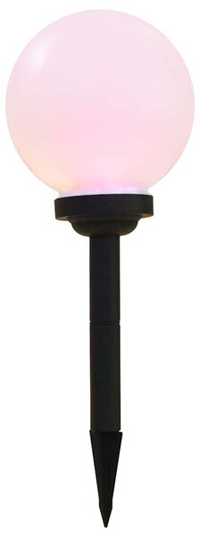 Zahradní solární lampy 6 ks LED kulovité 20 cm RGB 277126