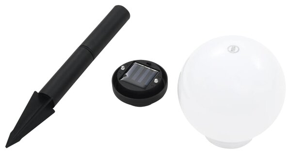 Zahradní solární lampy 8 ks LED kulovité 15 cm RGB 277125