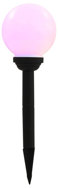 Zahradní solární lampy 8 ks LED kulovité 15 cm RGB 277125