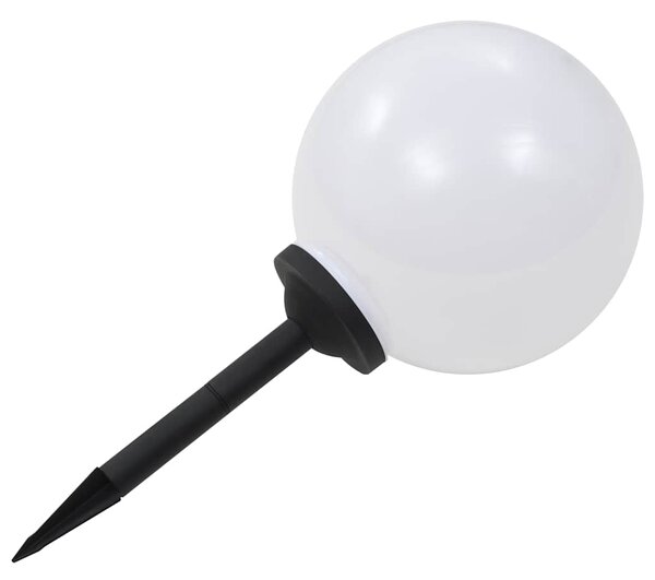 Zahradní solární lampy 4 ks LED kulovité 30 cm RGB 277127