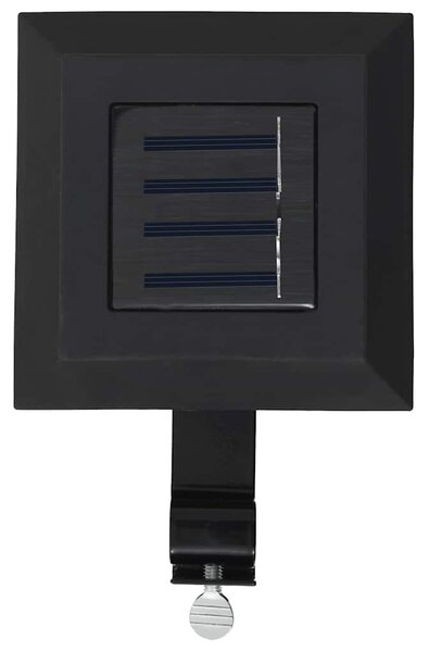 Zahradní solární lampy 12 ks LED čtvercové 12 cm černé 277136