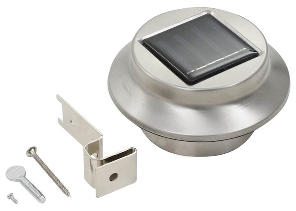 Zahradní solární lampy 12 ks LED kulaté 12 cm bílé 277135