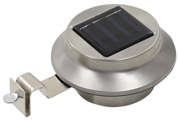 Zahradní solární lampy 12 ks LED kulaté 12 cm bílé 277135