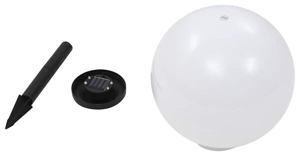 Zahradní solární lampy 4 ks LED kulovité 30 cm RGB 277127
