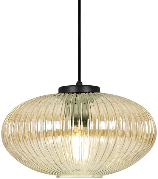 Kaja Drop závěsné svítidlo 1x15 W černá-jantarová K-5673