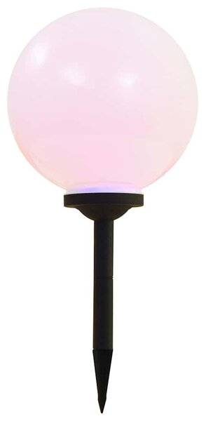 Zahradní solární lampy 4 ks LED kulovité 30 cm RGB 277127
