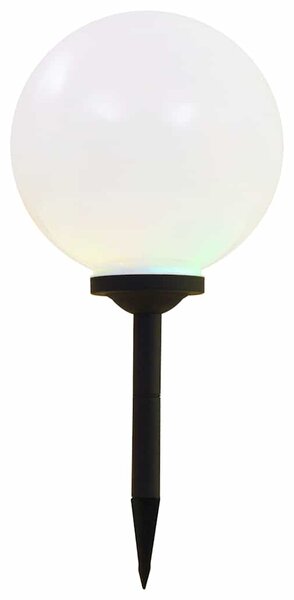Zahradní solární lampy 4 ks LED kulovité 30 cm RGB 277127