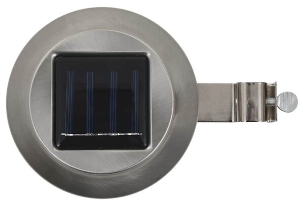 Zahradní solární lampy 12 ks LED kulaté 12 cm bílé 277135