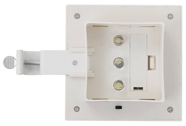 Zahradní solární lampy 12 ks LED čtvercové 12 cm bílé 277137