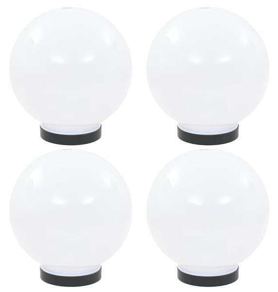 Kulovité LED lampy 4 ks koule 20 cm PMMA 277141