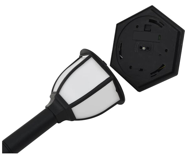 Zahradní solární lampy 6 ks LED černé 277138