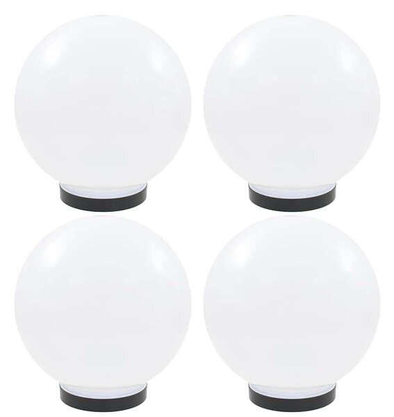 Kulovité LED lampy 4 ks koule 25 cm PMMA 277142