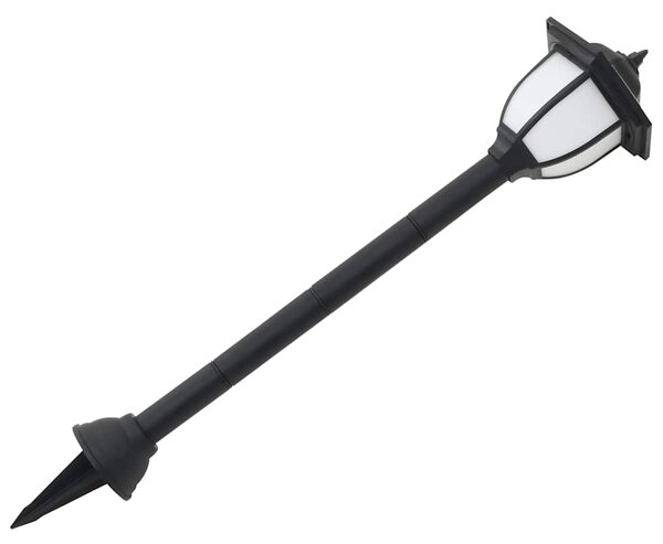 Zahradní solární lampy 6 ks LED černé 277138