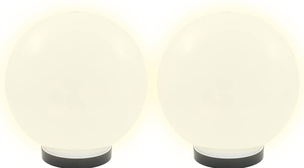 Kulovité LED lampy 4 ks koule 25 cm PMMA 277142