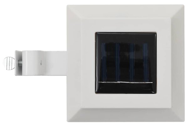Zahradní solární lampy 12 ks LED čtvercové 12 cm bílé 277137