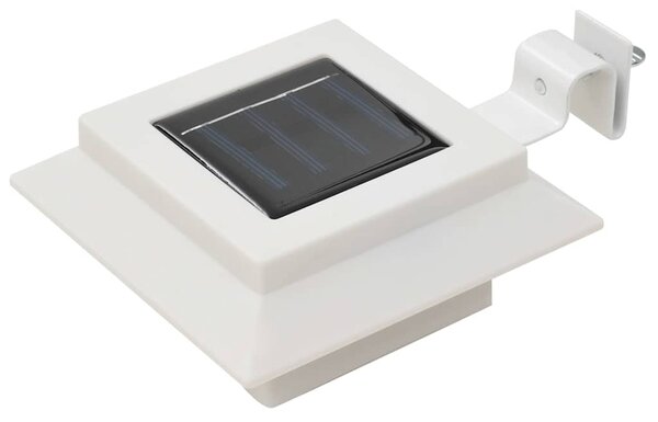 Zahradní solární lampy 12 ks LED čtvercové 12 cm bílé 277137
