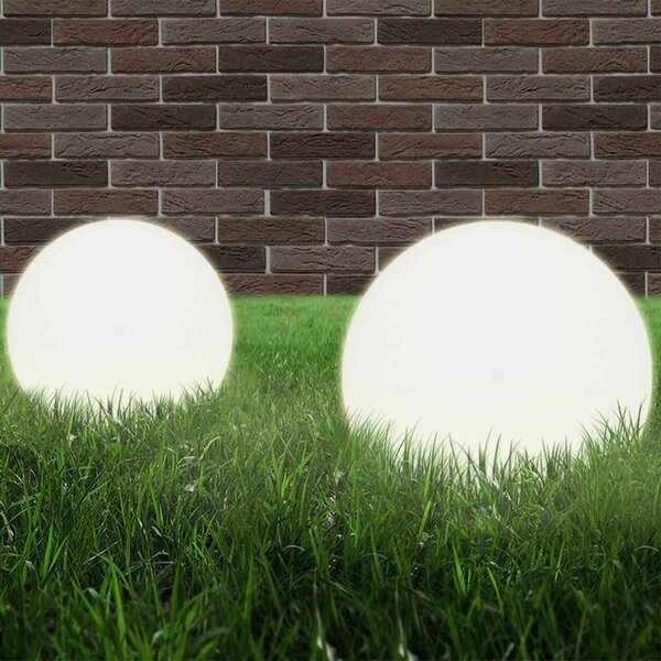 Kulovité LED lampy 4 ks koule 25 cm PMMA 277142