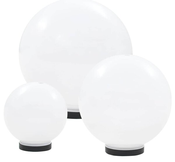 6dílná sada kulovitých LED lamp koule 20/30/40 cm PMMA 277146