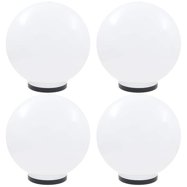Kulovité LED lampy 4 ks koule 40 cm PMMA 277144