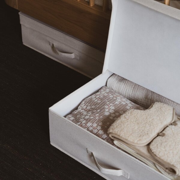 Béžový úložný box Quax Loft 70 x 59 cm